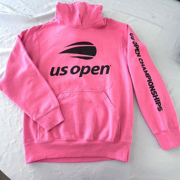 US Open Other - RARE US Open Tennis Girls Pink Hoodie – Youth Large – Pre-Owned Good Condition